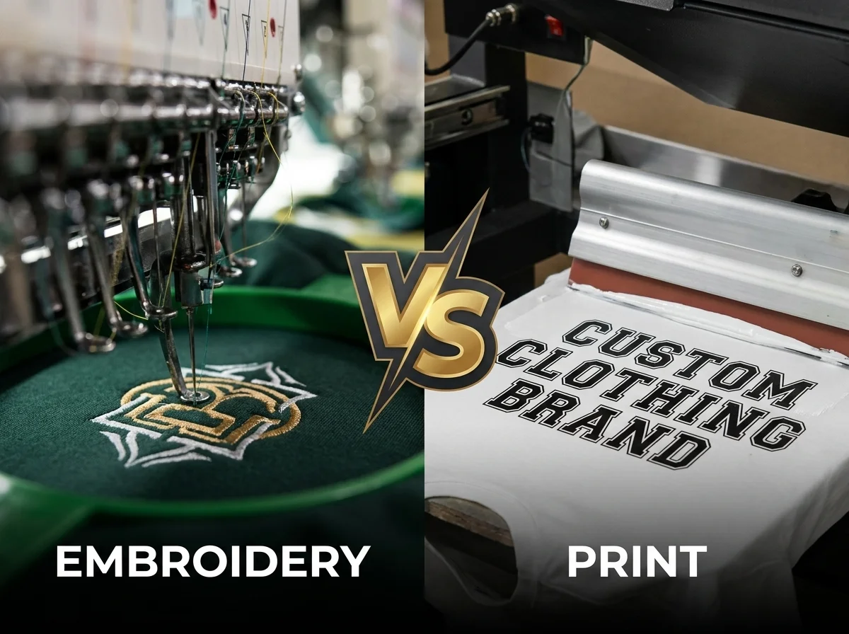 Printing vs Embroidery - Which One Makes Your Merch Look Better?